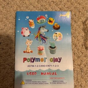 Polymer clay set- use to make your own clay figures :)